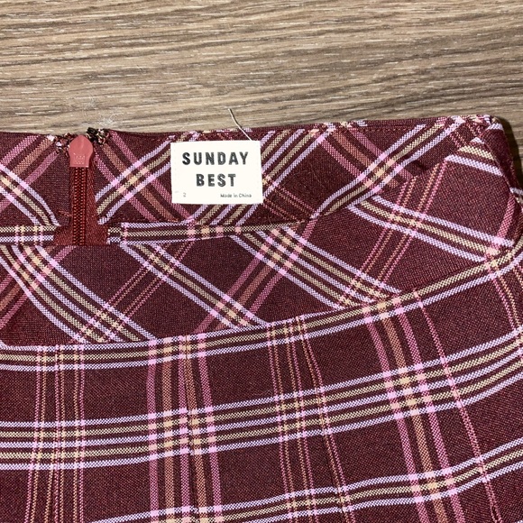 Aritzia Sunday Best Plaid Skirt - Picture 3 of 3